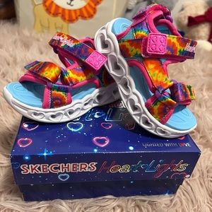 Toddler Skecher Heart Light Sandals